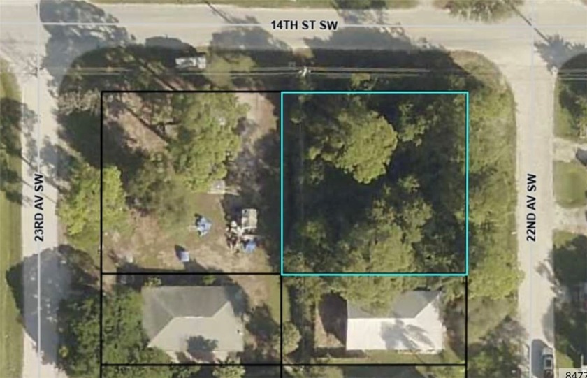 HEAVILY WOODED, 14TH STREET IS PAVED 22ND AVENUE IS A DIRT - Beach Lot for sale in Vero Beach, Florida on Beachhouse.com