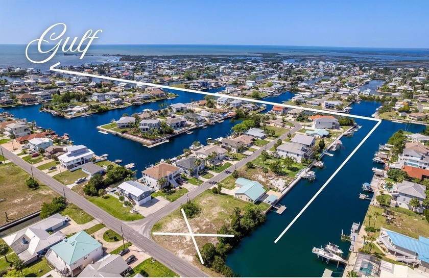 WATERFRONT LOT o Direct, quick access to the Open Gulf -- the - Beach Lot for sale in Hernando Beach, Florida on Beachhouse.com