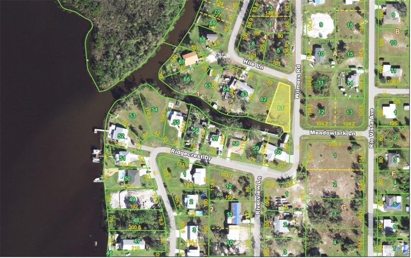 WATERFRONT LOT with 83 FEET of waterfront located in PEACE RIVER - Beach Lot for sale in Punta Gorda, Florida on Beachhouse.com