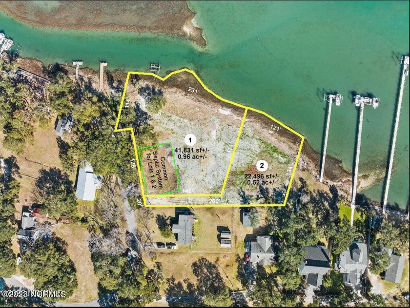 BEAUTIFUL WATER FRONT LOT OVERLOOKING NORTH RIVER. JUST OVER A - Beach Lot for sale in Beaufort, North Carolina on Beachhouse.com