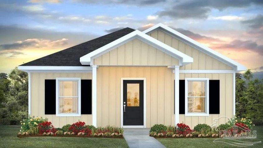 The Callaway plan is a lovely three-bedroom, two-bathroom home - Beach Home for sale in Milton, Florida on Beachhouse.com