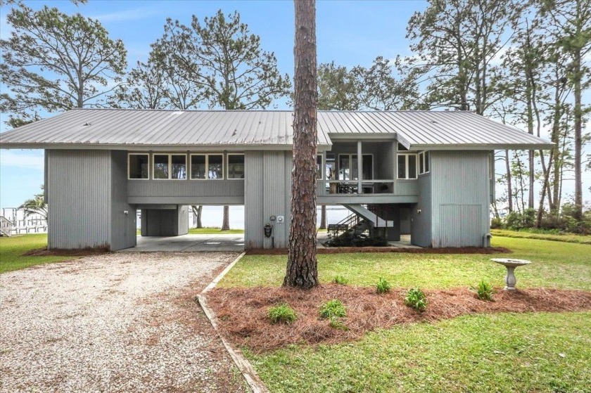 ARCHITECTURALLY DRAMATIC HOME OVERLOOKING THE GULF ON 2 - Beach Home for sale in Carabelle, Florida on Beachhouse.com