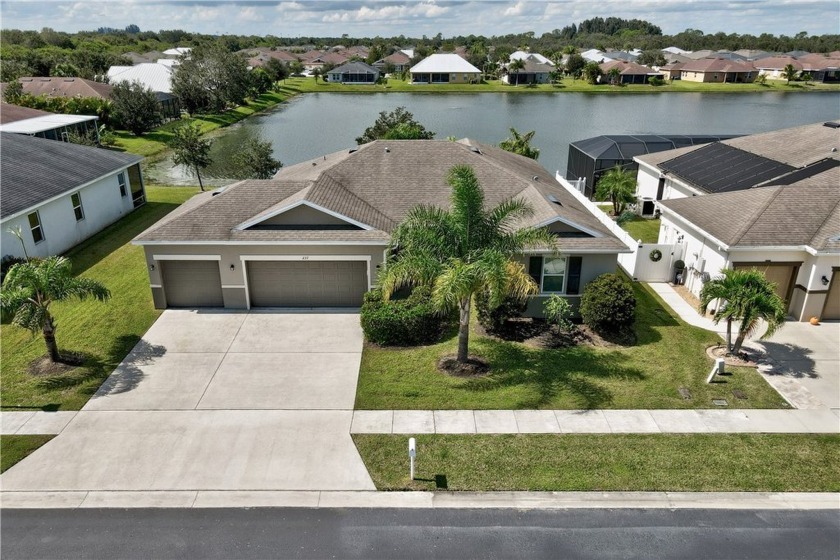 Lakefront views from your large screened lanai in Sebastian - Beach Home for sale in Sebastian, Florida on Beachhouse.com