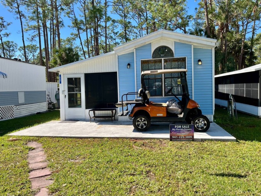 Step onto the beautifully manicured lot and finished patio of - Beach Home for sale in Venice, Florida on Beachhouse.com