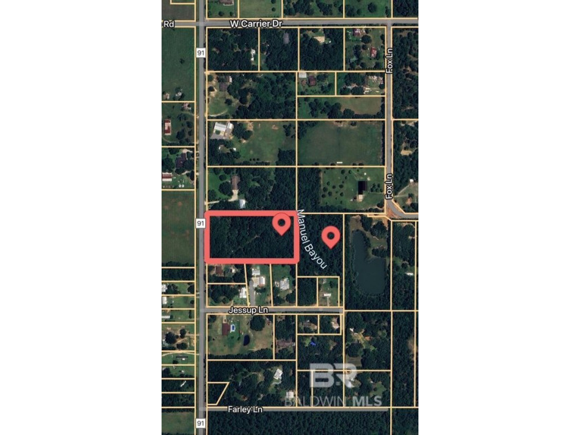 Gulf Coast Countryside Property in Alabama-Discover 4.79 serene - Beach Acreage for sale in Lillian, Alabama on Beachhouse.com