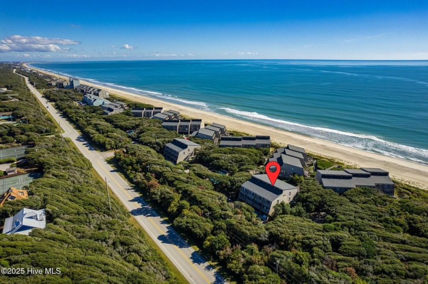 Oceanview condo with peaks of the ocean surrounded by the - Beach Condo for sale in Pine Knoll Shores, North Carolina on Beachhouse.com