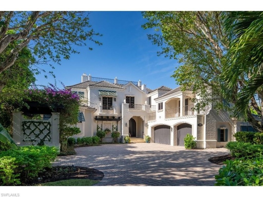 Positioned along Smugglers' Bay with wide-water views and highly - Beach Home for sale in Naples, Florida on Beachhouse.com