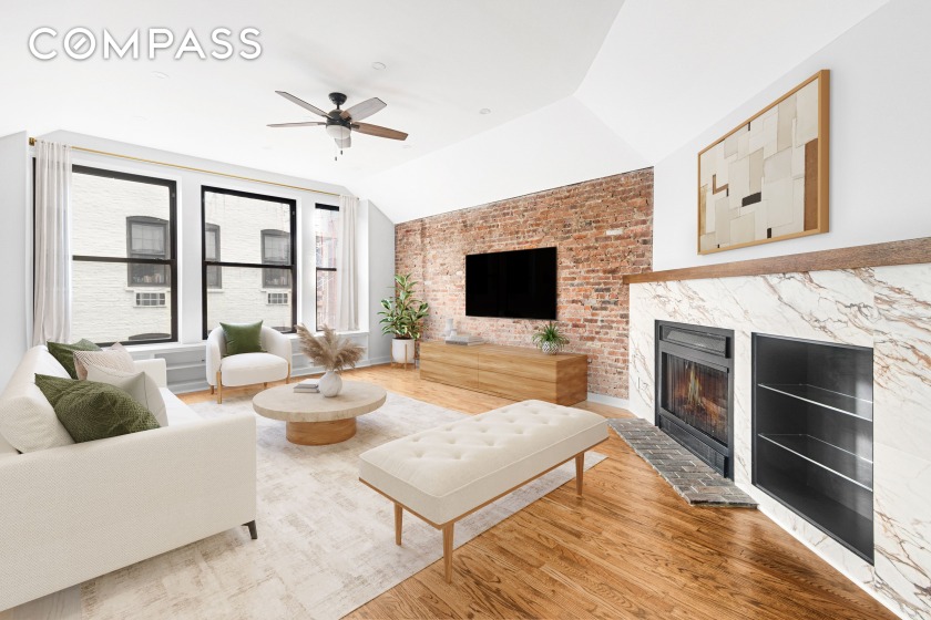 SUN-SPLASHED & RENOVATED, DREAMY DUPLEX w/WORKING FIREPLACE & - Beach Apartment for sale in New York, New York on Beachhouse.com