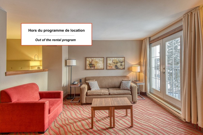 OUT OF THE RENTAL PROGRAM - This magnificent large bachelor with - Beach Condo for sale in Mont-Tremblant,  on Beachhouse.com