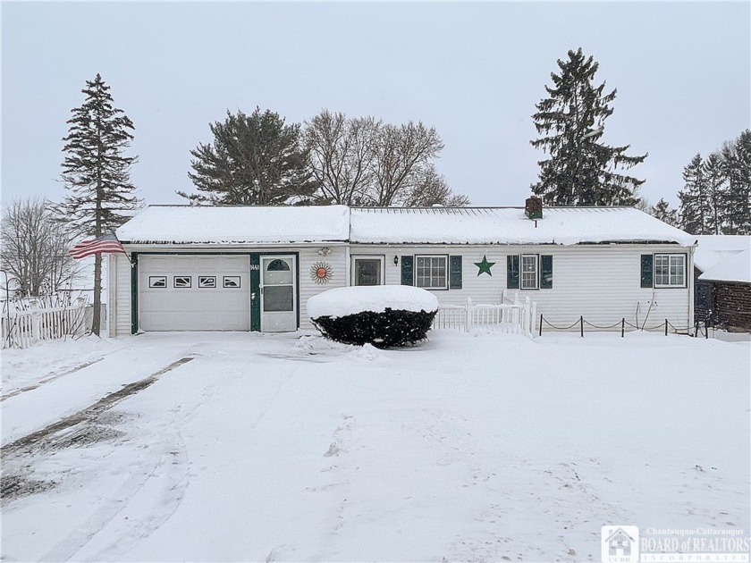 This charming ranch home sits elevated above Beautiful - Beach Home for sale in Ellery, New York on Beachhouse.com