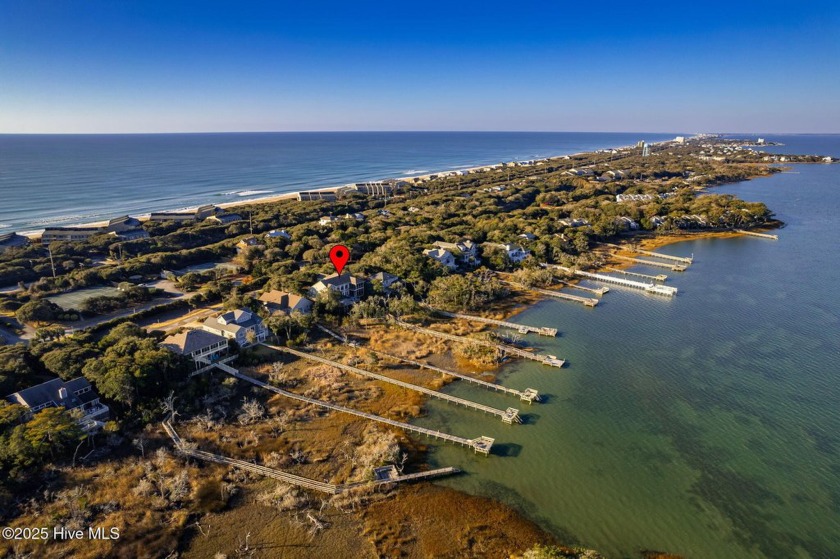 Soundfront Living with your own a private dock in Beacon's - Beach Home for sale in Pine Knoll Shores, North Carolina on Beachhouse.com