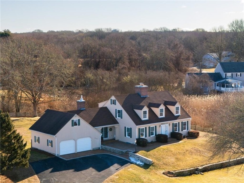Tucked into this private three-acre lot is a charming - Beach Home for sale in Narragansett, Rhode Island on Beachhouse.com