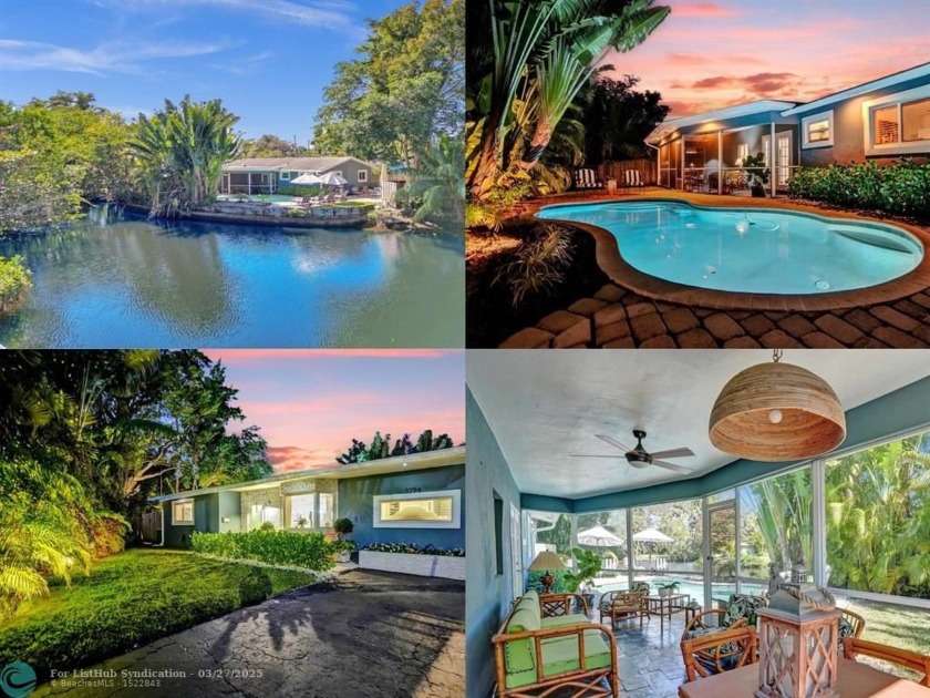 Peaceful Waterfront Paradise w/ Modern Upgrades, Saltwater Pool - Beach Home for sale in Fort Lauderdale, Florida on Beachhouse.com