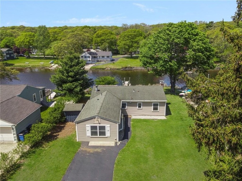 WATERFRONT, NARROW RIVER one level with DOCK just in time for - Beach Home for sale in Narragansett, Rhode Island on Beachhouse.com