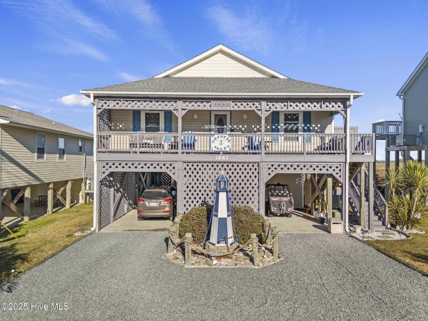 Discover the perfect coastal escape with this water-front, FULLY - Beach Home for sale in North Topsail Beach, North Carolina on Beachhouse.com