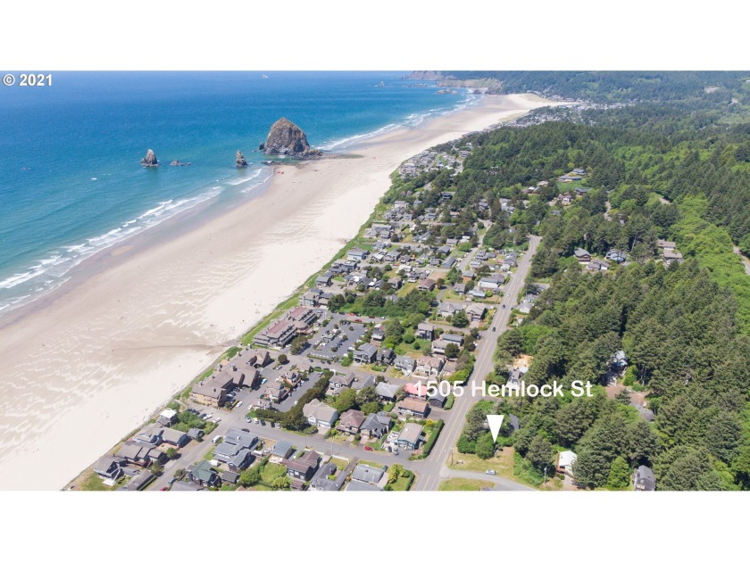 Great opportunity to purchase a surveyed potential "ocean view - Beach Lot for sale in Cannon Beach, Oregon on Beachhouse.com