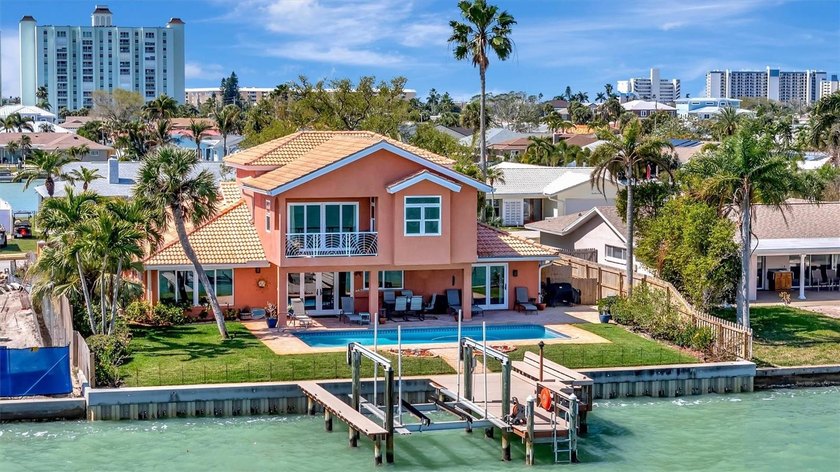 Wide open water views set the stage for this coastal - Beach Home for sale in ST Pete Beach, Florida on Beachhouse.com
