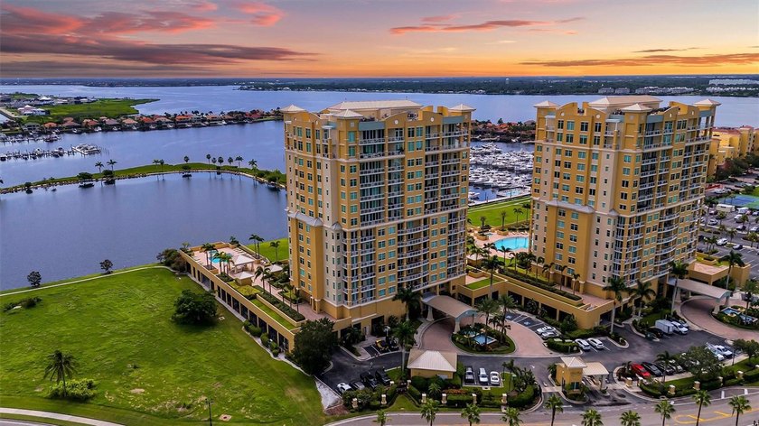 Wake up to panoramic Manatee River and Riviera Dunes Marina - Beach Condo for sale in Palmetto, Florida on Beachhouse.com