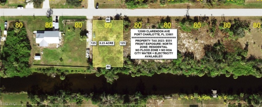 Beautiful canal lot in the very fast growing city of Port - Beach Lot for sale in Port Charlotte, Florida on Beachhouse.com