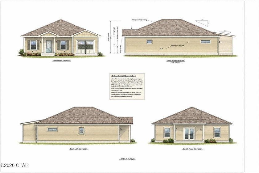 This beautiful new construction 3-bedroom, 2-bath home offers - Beach Home for sale in Panama City Beach, Florida on Beachhouse.com