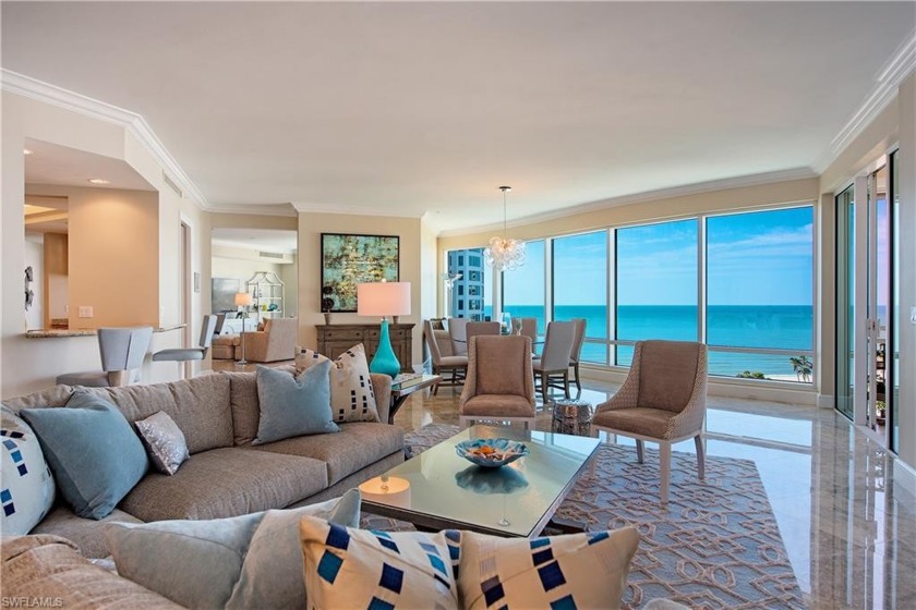 Stunning, direct gulf views from the floor to ceiling glass are - Beach Condo for sale in Naples, Florida on Beachhouse.com