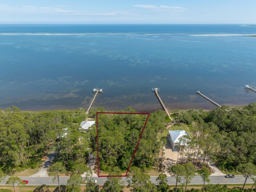 Enjoy views of the Gulf on this waterfront, 1-acre parcel with - Beach Lot for sale in Carabelle, Florida on Beachhouse.com