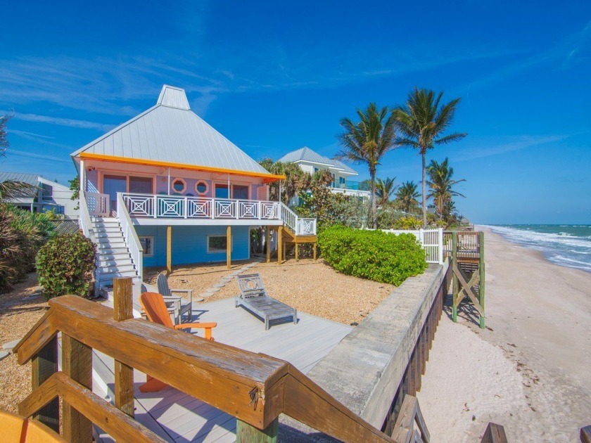 Oceanfront 3 bedroom 2.5 home with spectacular large deck for - Beach Home for sale in Vero Beach, Florida on Beachhouse.com