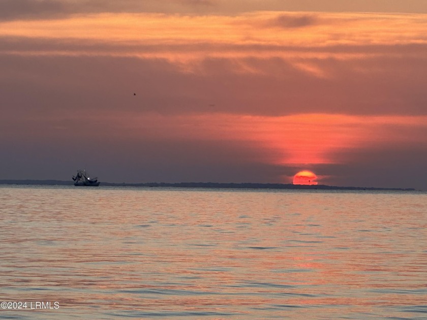 Sunrise upon the Atlantic Ocean where  it meets the St. Helena - Beach Home for sale in Saint Helena Island, South Carolina on Beachhouse.com