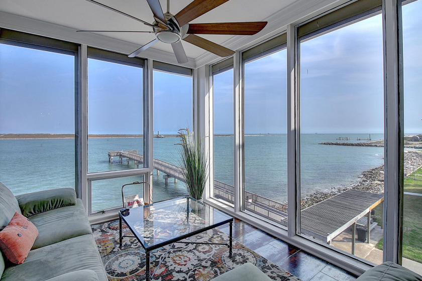 Watch dolphins play & ships sail by from your livingroom at this - Beach Vacation Rentals in Port Aransas, Texas on Beachhouse.com