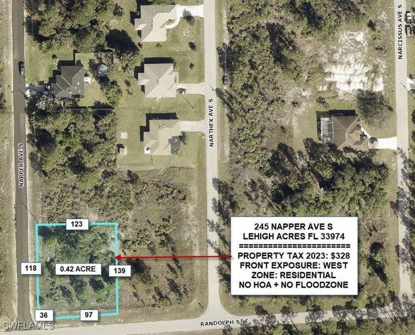 RARE FIND!  Beautiful OVERSIZED CORNER LOT!! Great lot to build - Beach Lot for sale in Lehigh Acres, Florida on Beachhouse.com