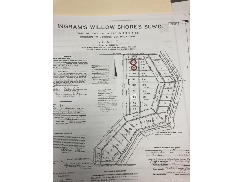 Two wonderful lots in a convenient subdivision with access to - Beach Lot for sale in Port Hope, Michigan on Beachhouse.com
