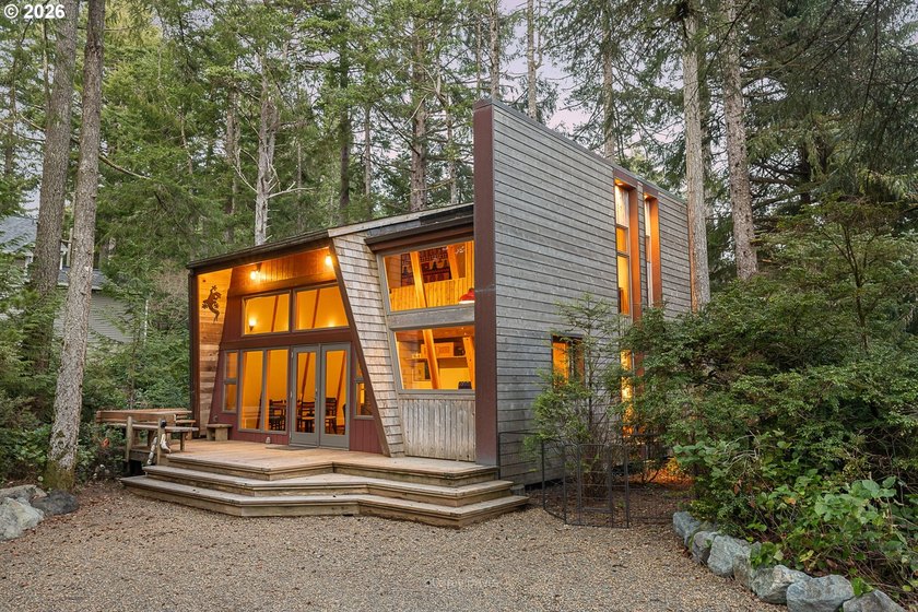 Tucked in amongst the trees, find a delightfully unique - Beach Home for sale in Manzanita, Oregon on Beachhouse.com