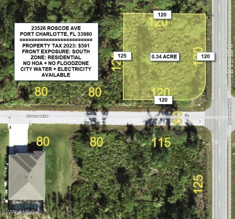 RARE FIND!  Beautiful OVERSIZED CORNER LOT!! Great lot to build - Beach Lot for sale in Port Charlotte, Florida on Beachhouse.com