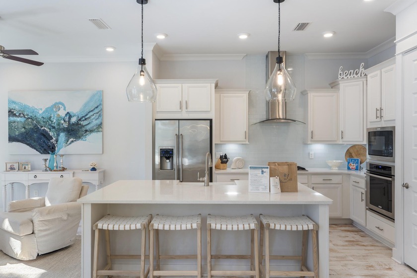 Freshly styled in October 2025 by Tammy Mathews Interiors, this - Beach Townhome/Townhouse for sale in Inlet Beach, Florida on Beachhouse.com