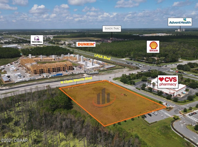 2.1 Acres directly South of the CVS at the SouthEast corner of - Beach Commercial for sale in Daytona Beach, Florida on Beachhouse.com