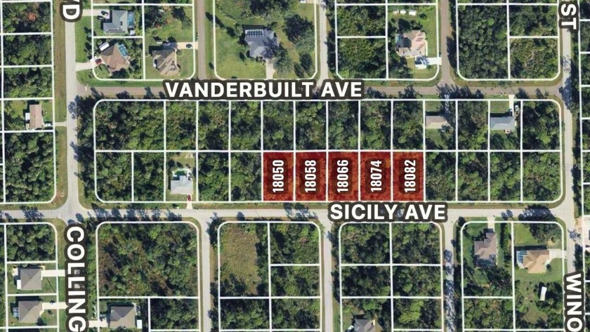 5 (FIVE) contiguous LOTS available. Great opportunity for a home - Beach Lot for sale in Port Charlotte, Florida on Beachhouse.com