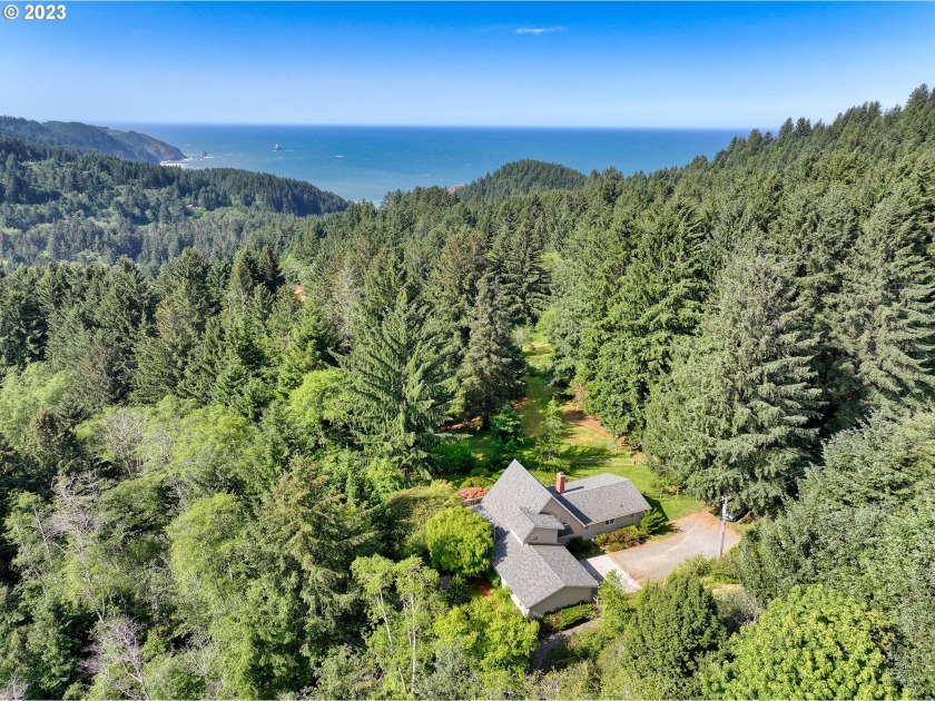 Tucked away on a sprawling 7-acre property, this chalet-style - Beach Home for sale in Brookings, Oregon on Beachhouse.com