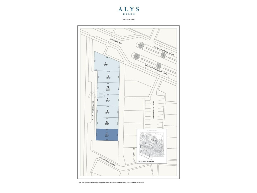 Alys Beach is pleased to announce the offering of our new lot - Beach Lot for sale in Inlet Beach, Florida on Beachhouse.com