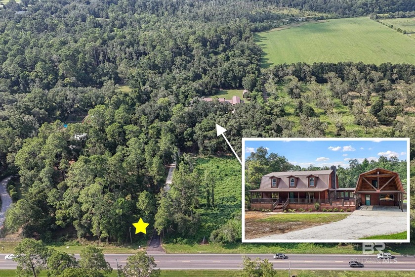 Gulf Coast log cabin on 5 acres, offering approx. 4,000 sq ft - Beach Home for sale in Lillian, Alabama on Beachhouse.com