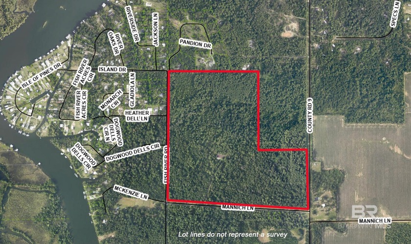 116 Acres | Prime Residential Land Near Fish River, AL.  Located - Beach Acreage for sale in Foley, Alabama on Beachhouse.com