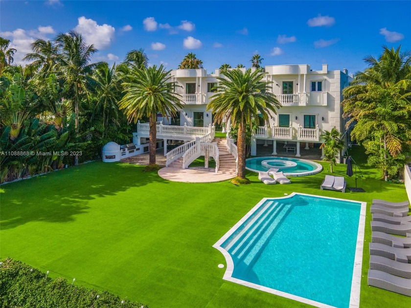 Located in the prestigious & gated Palm Island, this grand - Beach Home for sale in Miami Beach, Florida on Beachhouse.com