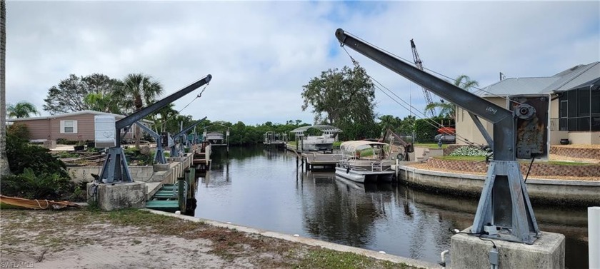 Private Boat Davits with Gulf Access in minutes is a BONUS with - Beach Lot for sale in Bonita Springs, Florida on Beachhouse.com