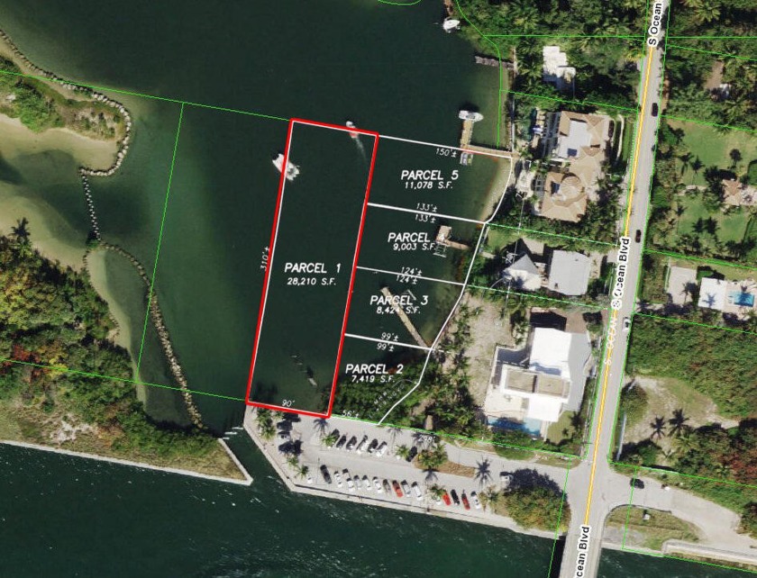 Consists of 1 FEE SIMPLE privately owned water lot west of 4020 - Beach Lot for sale in Manalapan, Florida on Beachhouse.com