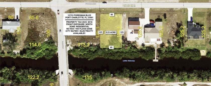 Beautiful canal lot in the very fast growing city of Port - Beach Lot for sale in Port Charlotte, Florida on Beachhouse.com