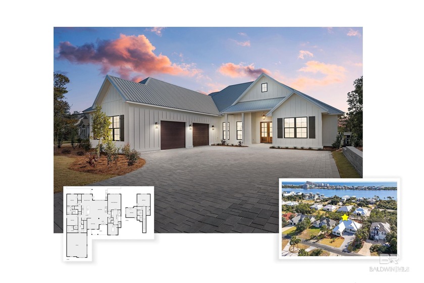 Stunning new construction on Ono Island offering 5 bedrooms, 3.5 - Beach Home for sale in Orange Beach, Alabama on Beachhouse.com
