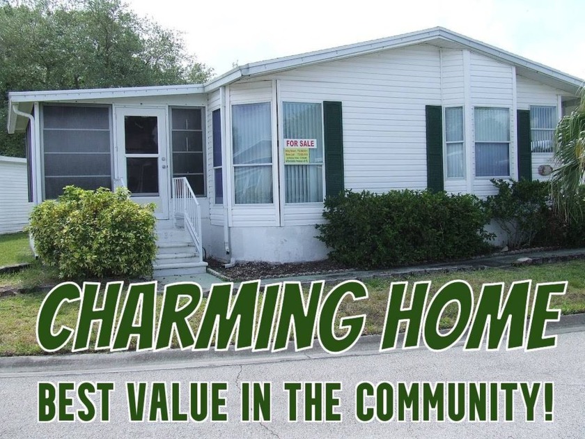 POPULAR MODEL AND LAYOUT- NICE LOT-SUNNY VINYL ENCLOSED SIDE - Beach Home for sale in Vero Beach, Florida on Beachhouse.com