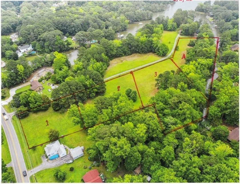 Proposed 4-Lot Waterfront Family Compound Opportunity. Imagine - Beach Acreage for sale in Seaford, Virginia on Beachhouse.com