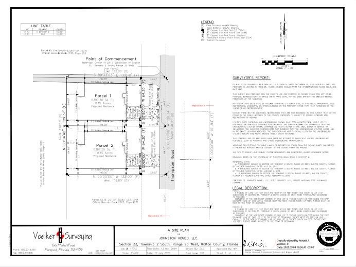 For Sale 2 LOTS Residential lots.$265,000 EACH .. Sold As a - Beach Lot for sale in Santa Rosa Beach, Florida on Beachhouse.com