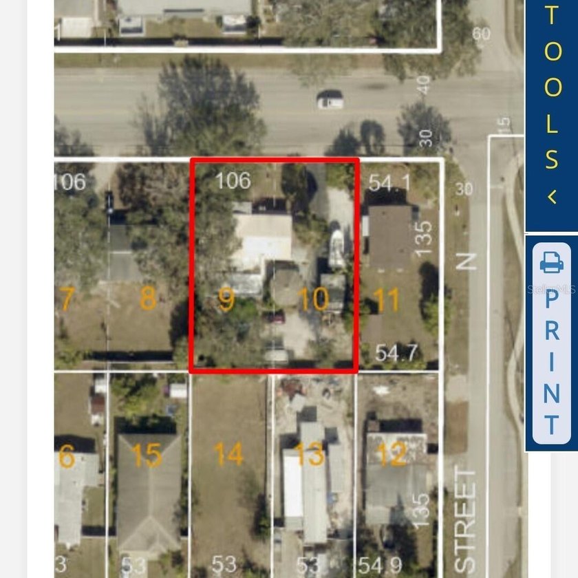 Double lot development site encompassing Orchid Lake Sub Lots 9 - Beach Lot for sale in Pinellas Park, Florida on Beachhouse.com
