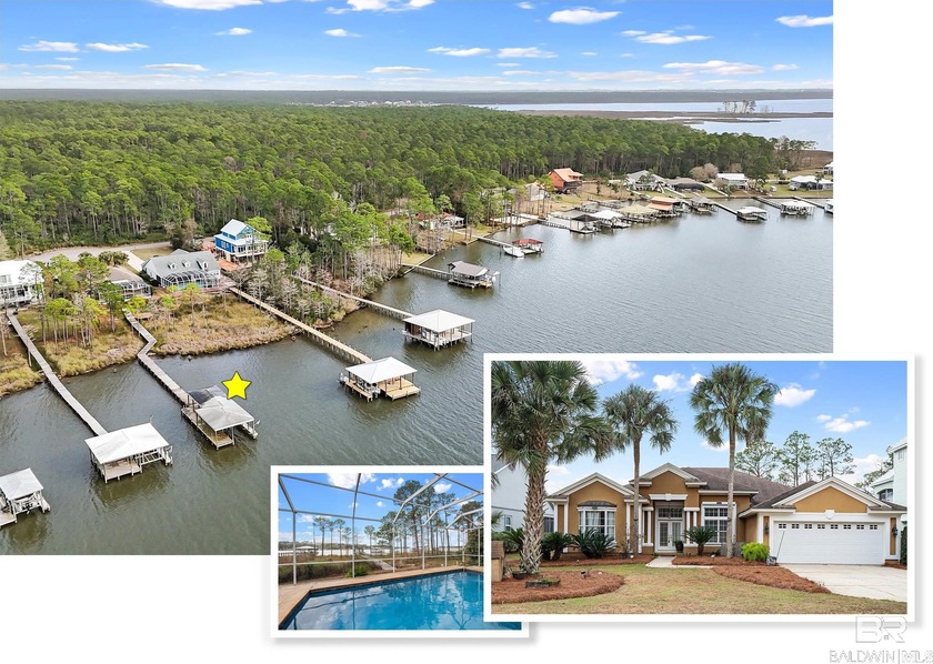 Spacious single-story waterfront home on Wolf Bay, located in - Beach Home for sale in Elberta, Alabama on Beachhouse.com